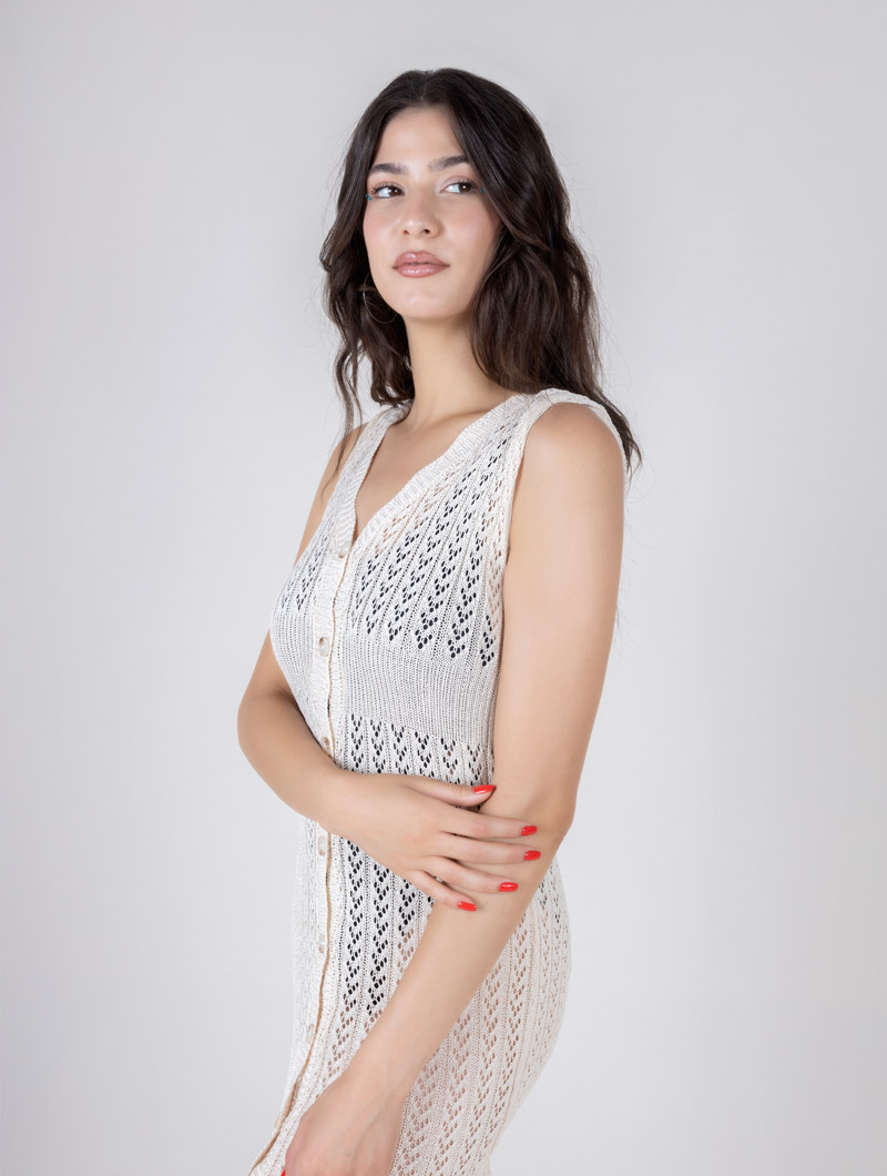 Robe de plage en crochet